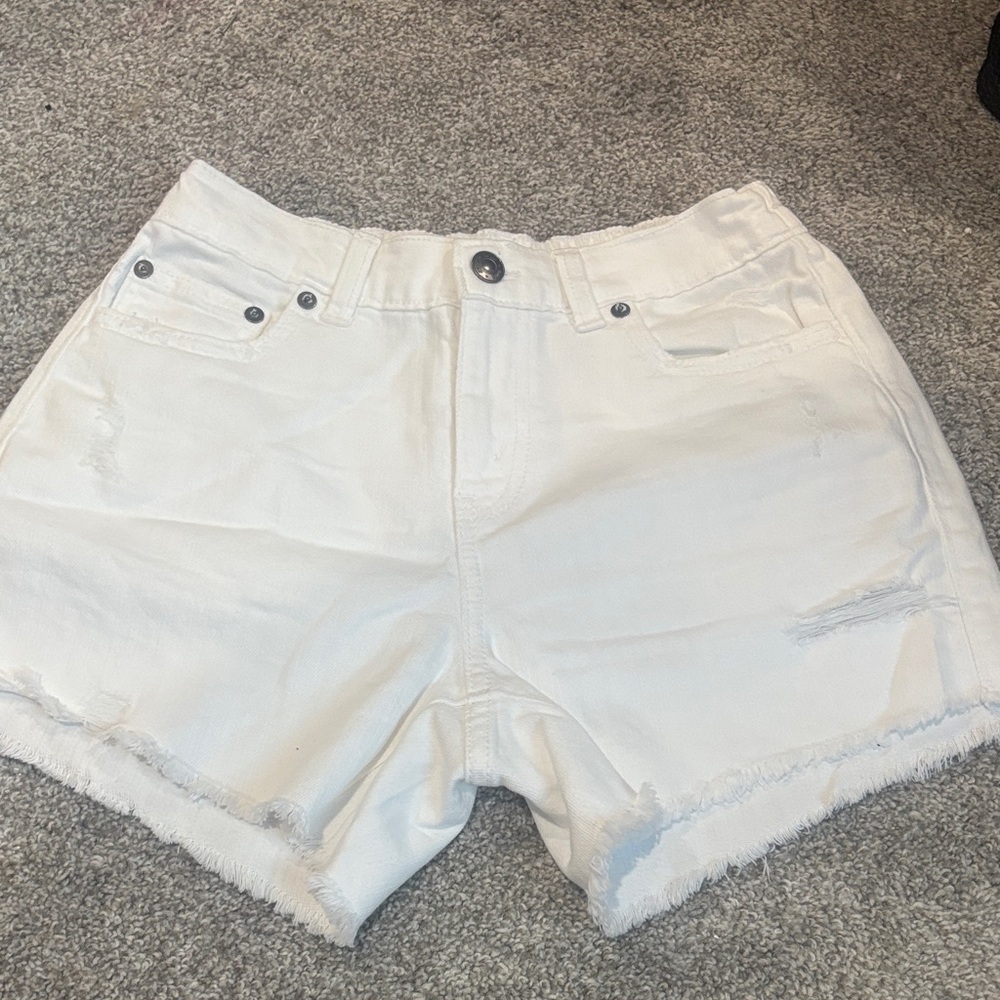 Aerie White Denim Jean Shorts